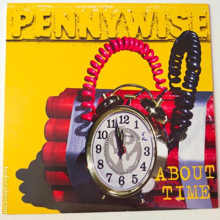 Discos de vinilo: PENNYWISE- ABOUT TIME- USA LP 1995 + INSERT- FIRST PRESS. - Foto 1
