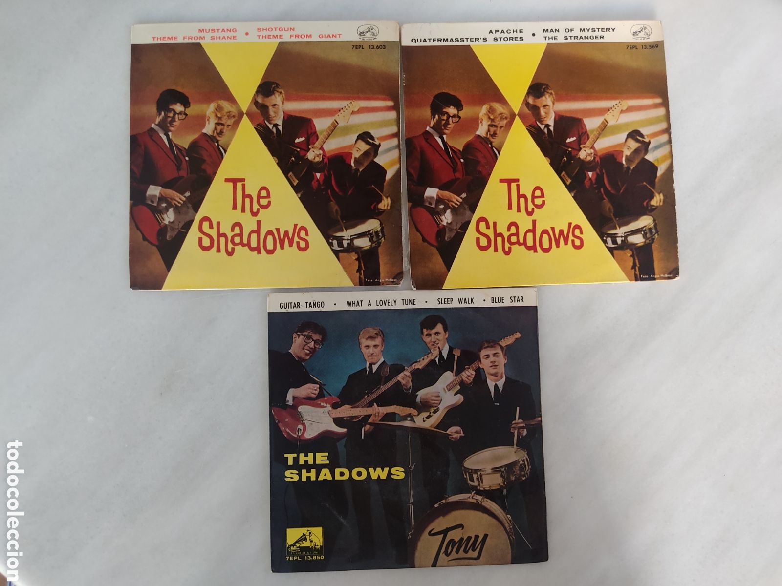 Discos de vinilo: lote 3 EPs the shadows - Foto 1