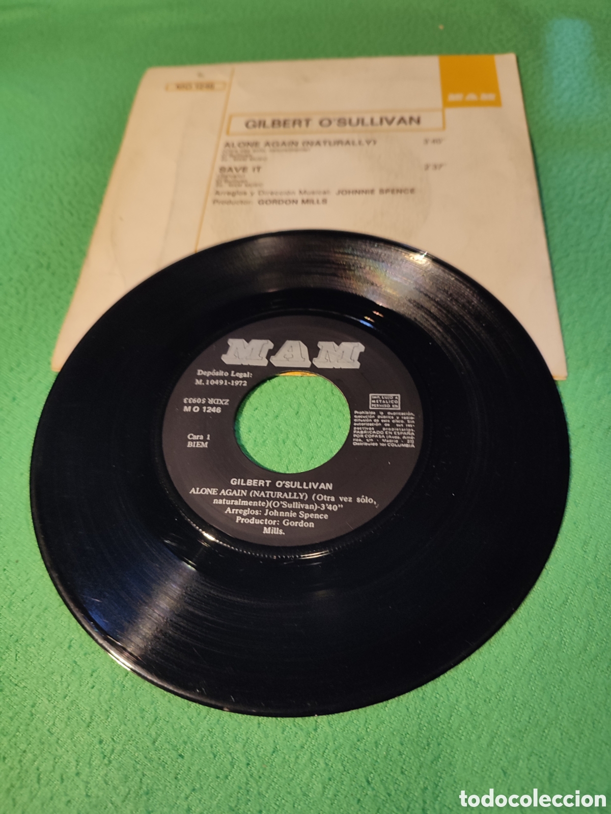 Discos de vinilo: Gilbert OSullivan - Alone again - Foto 2