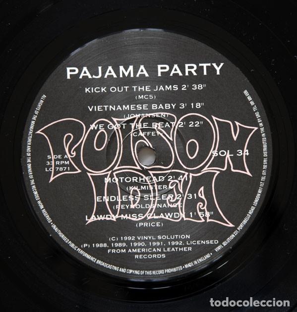 Discos de vinilo: Poison Idea &ndash; Pajama Party - LP - 1992 - Vinyl Solution &ndash; SOL 034 - Foto 5