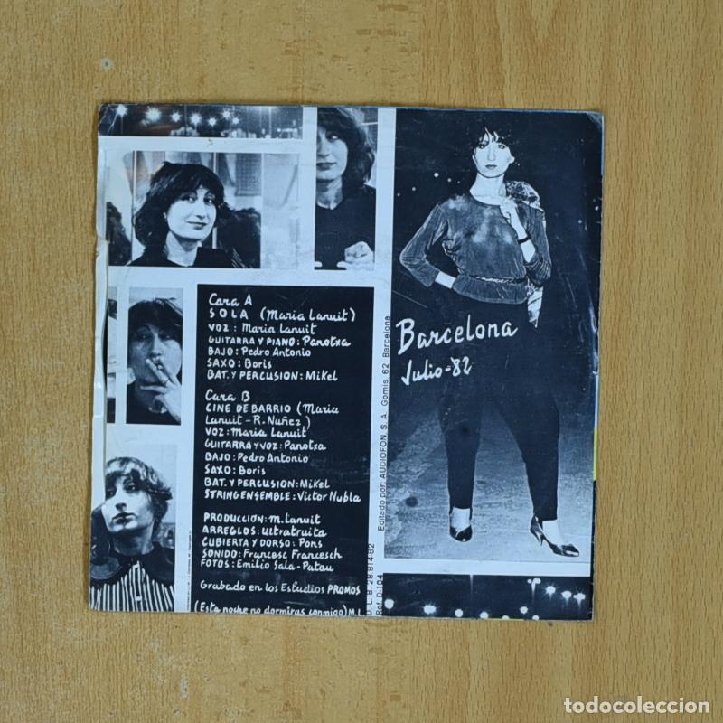 Discos de vinilo: MARIA L AMUT - SOLA - SINGLE - Foto 2