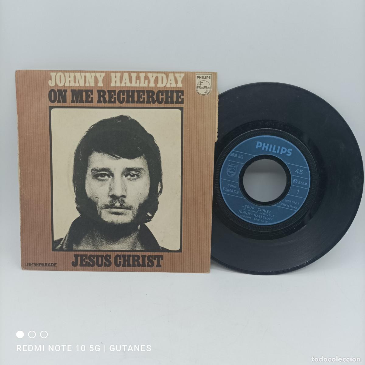 Discos de vinilo: JHONNY HALLYDAY- JESUS CHRIST - Foto 1