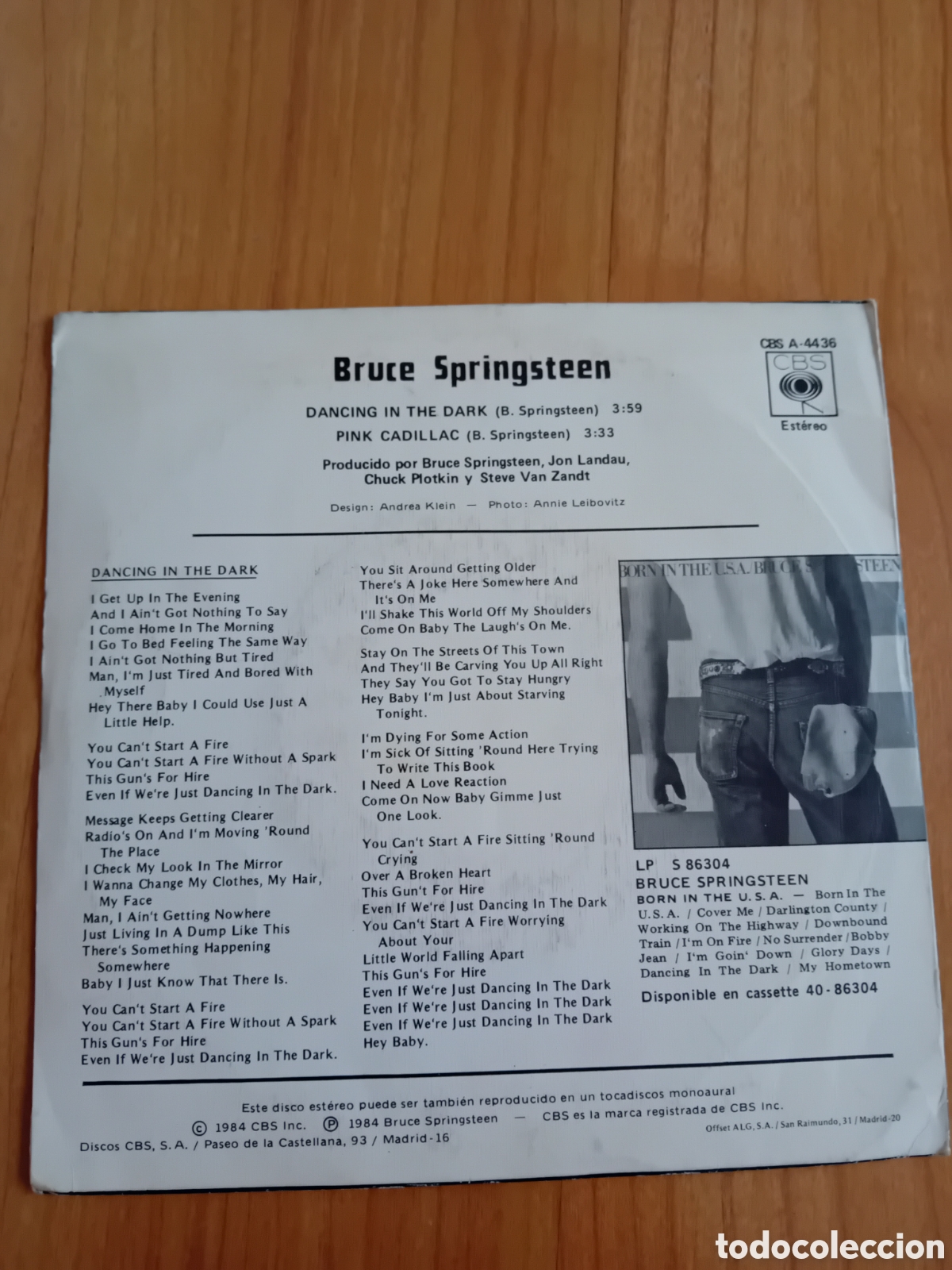 Discos de vinilo: BRUCE SPRINGSTEEN. DANCING IN THE DARK - Foto 2