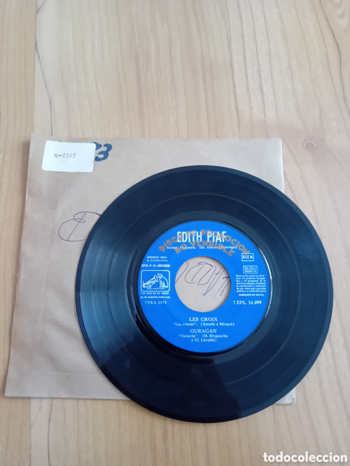 Discos de vinilo: EDITH PIAF. ME CULPA. LES CROIX - Foto 1