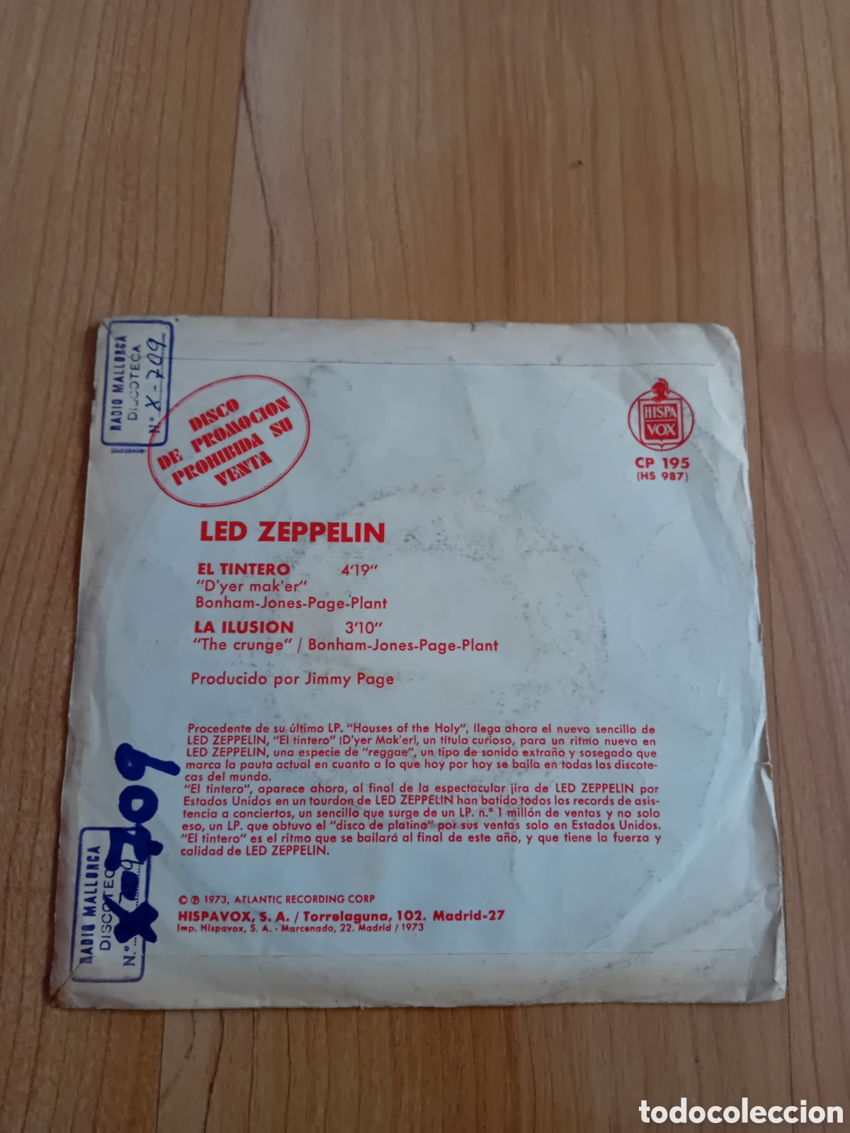 Discos de vinilo: LED ZEPPELIN. EL TINTERO. LA ILUSI&Oacute;N - Foto 2