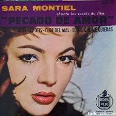 Discos de vinilo: SARA MONTIEL – CHANTE LES SUCCÈS DU FILM: ”PECADO DE AMOR”: HISPAVOX – 27 511 LGS.4