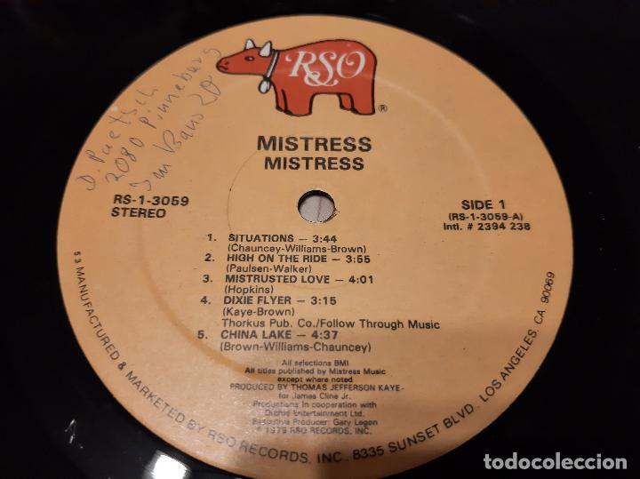 Discos de vinilo: MISTRESS -MISTRESS- (1979) LP DISCO VINILO - Foto 3
