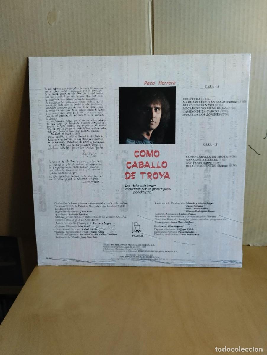 Discos de vinilo: PACO HERRERA ---- COMO CABALLO DE TROYA - Foto 2