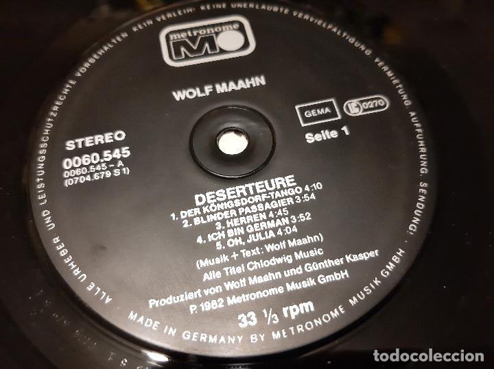 Discos de vinilo: WOLF MAAHN -DESERTEURE- (1982) LP DISCO VINILO - Foto 2