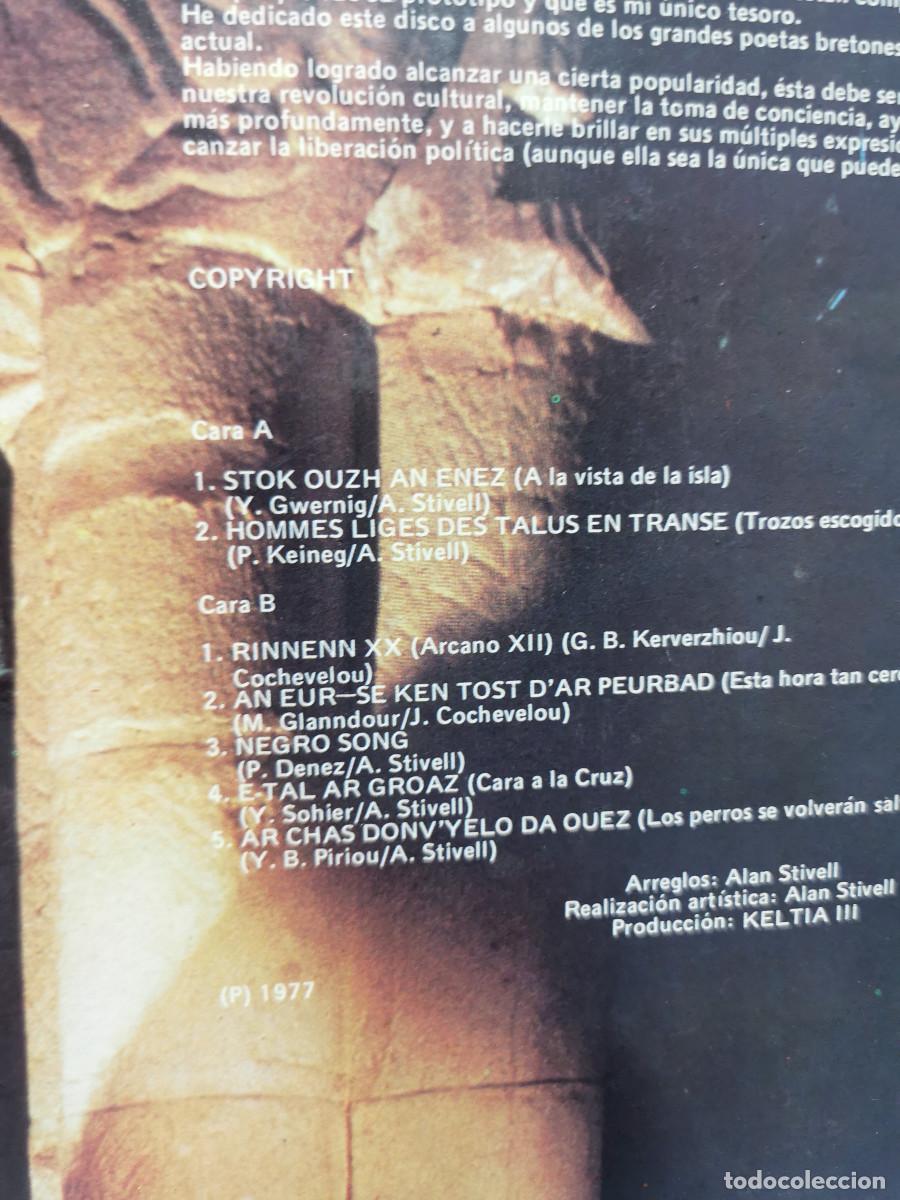 Discos de vinilo: Disco, LP, vinilo, Alan Stivell &ndash; (Hacia La Isla), 1977, spain - Foto 5