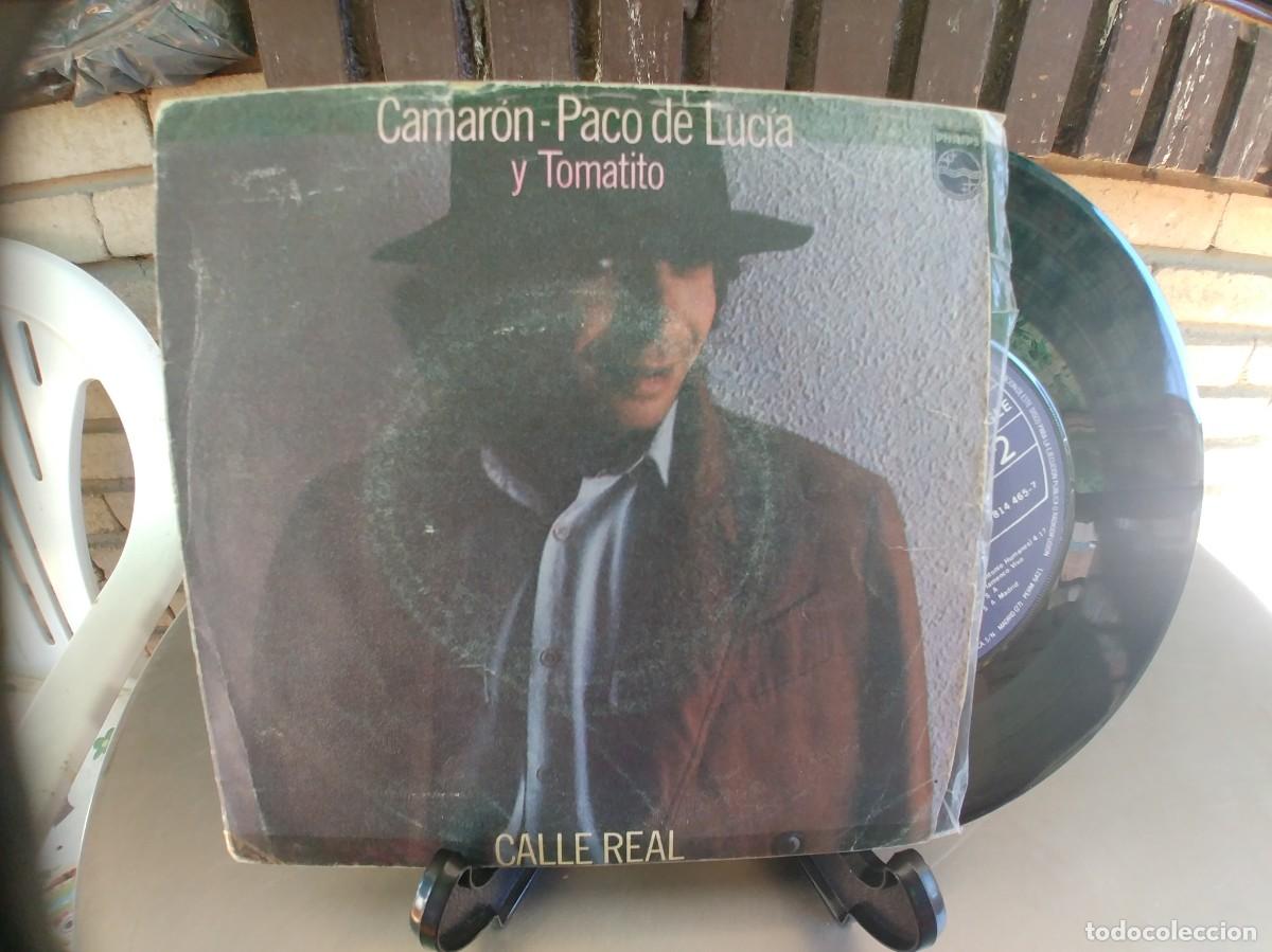 Discos de vinilo: CAMARON-SINGLE CALLE REAL - Foto 1