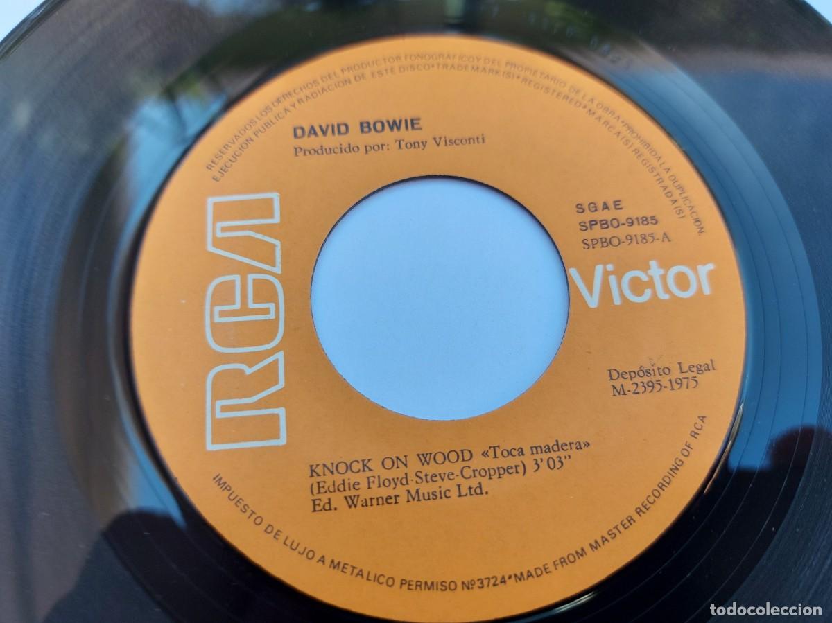 Discos de vinilo: DAVID BOWIE - 45 Spain - EX * KNOCK ON WOOD / CHANGES - Foto 3