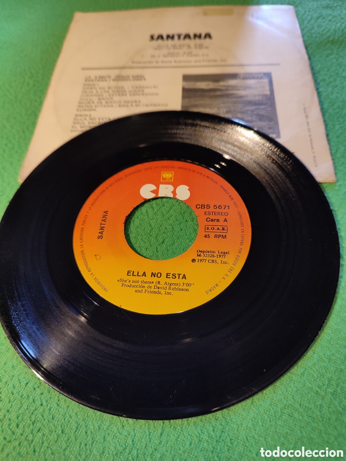 Discos de vinilo: Santana - Ella no est&aacute; - Foto 2