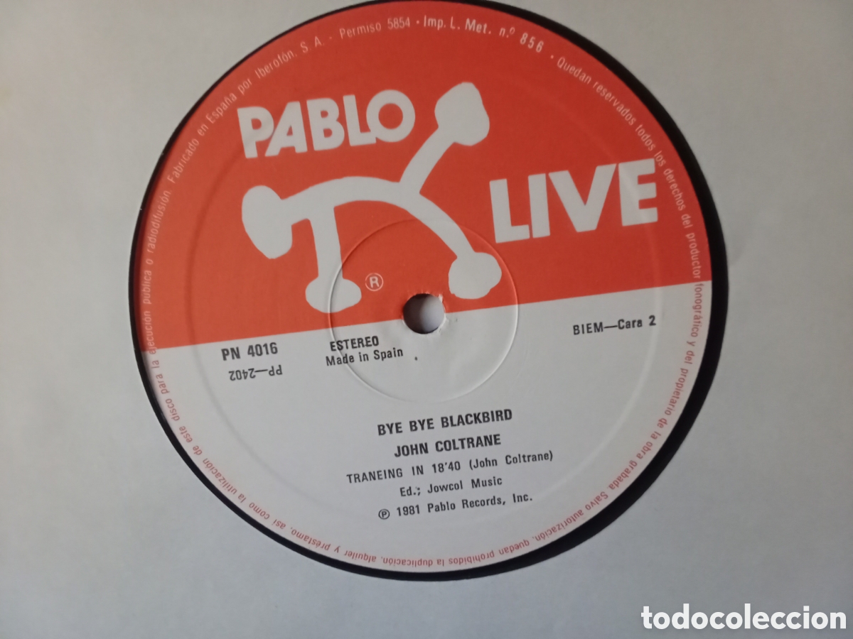Discos de vinilo: JOHN COLTRANE 1981 Pablo Records. - Foto 4