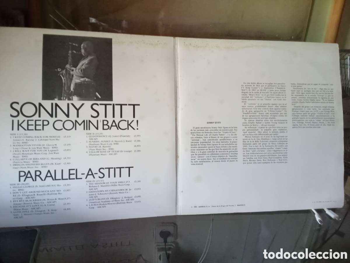 Discos de vinilo: SONNY STITT Doble LP MARFER Spain 1981 - Foto 4