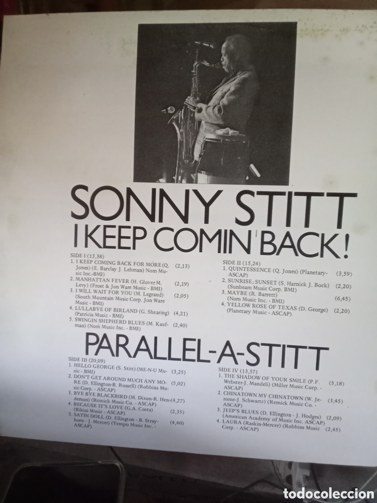 Discos de vinilo: SONNY STITT Doble LP MARFER Spain 1981 - Foto 5
