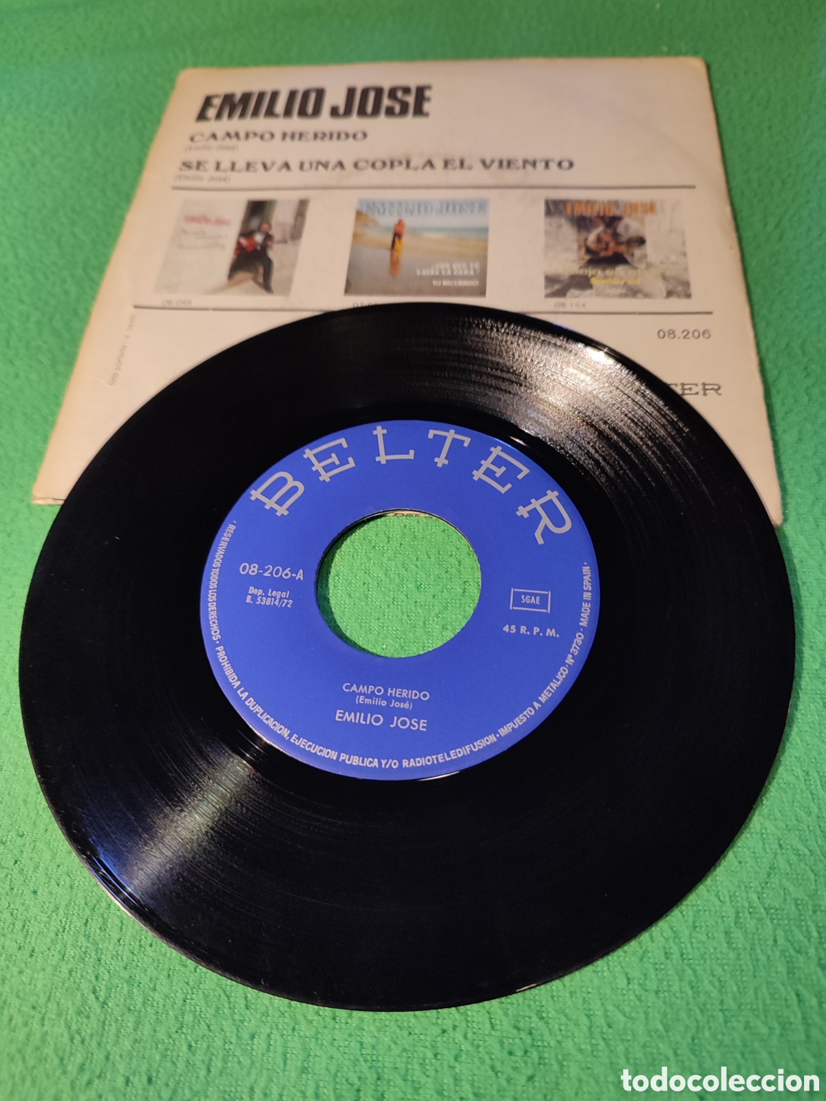 Discos de vinilo: Emilio Jos&eacute; - Campo herido - Foto 2