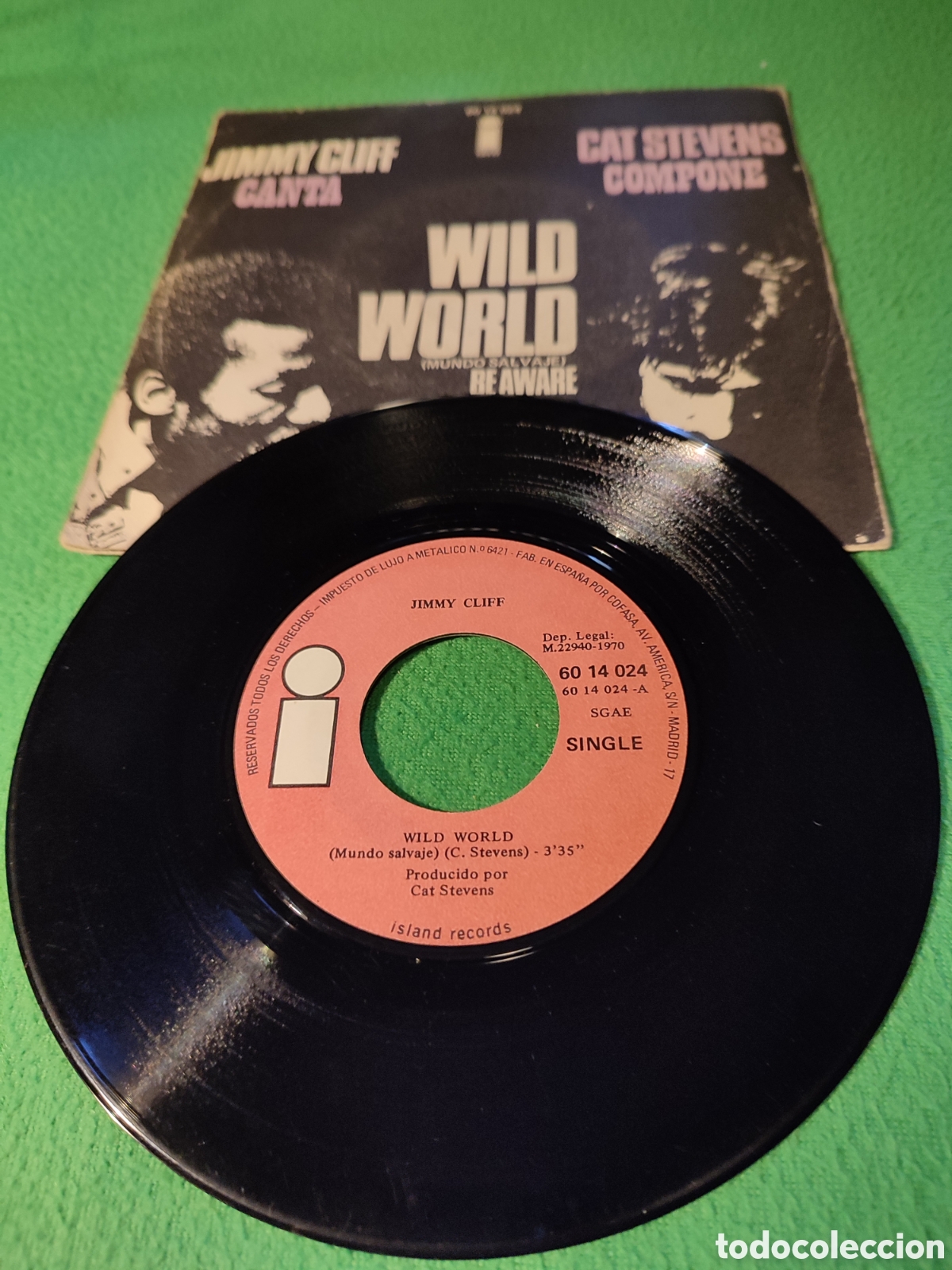 Discos de vinilo: Jimmy Cliff y Cat Stevens - Wild world - Foto 2