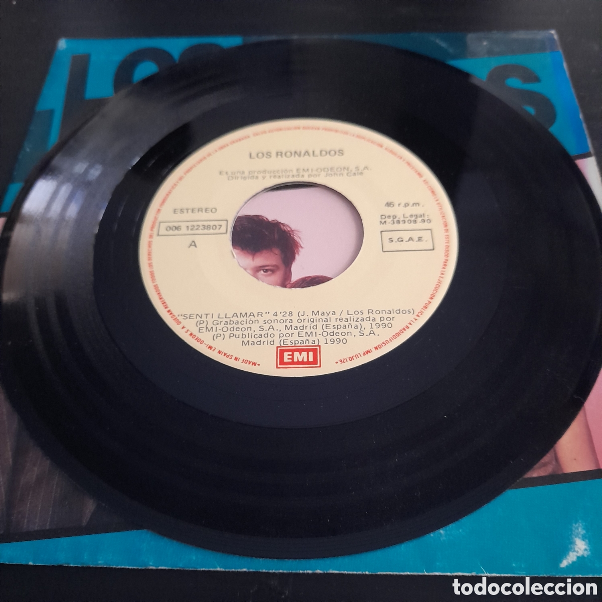Discos de vinilo: Los Ronaldos &ndash; Sent&iacute; Llamar. Vinilo, 7&rdquo;, Single, 1990 - Foto 3