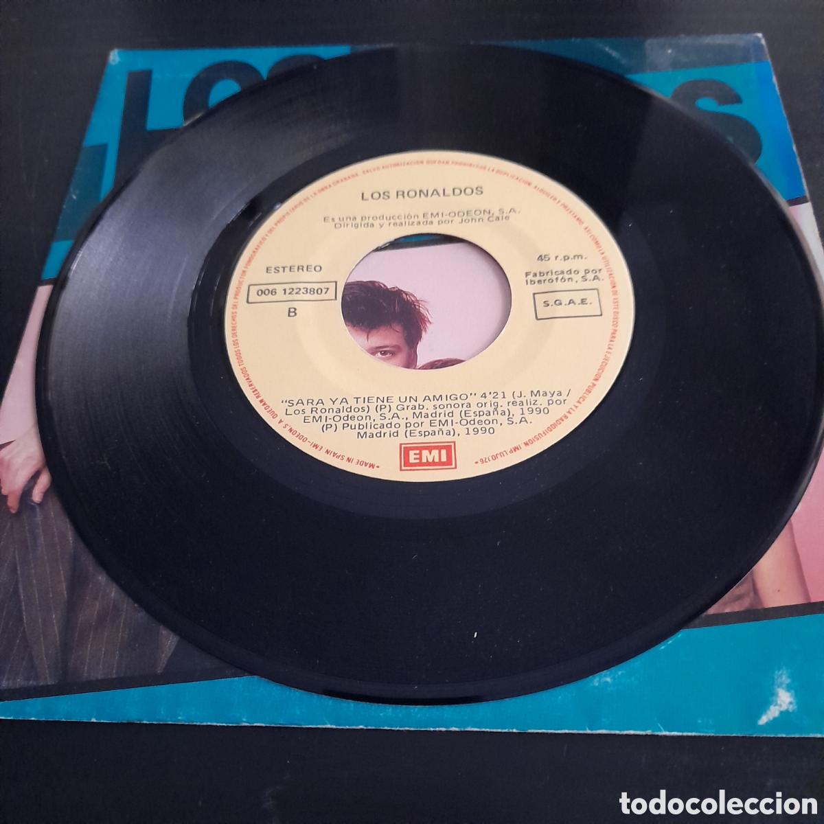 Discos de vinilo: Los Ronaldos &ndash; Sent&iacute; Llamar. Vinilo, 7&rdquo;, Single, 1990 - Foto 4