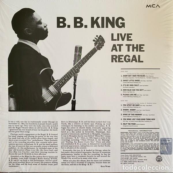 Discos de vinilo: B.B. King - Live At The Regal - Foto 2