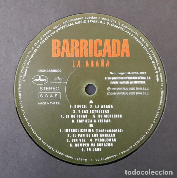 Discos de vinilo: Barricada - La Ara&ntilde;a - Foto 5