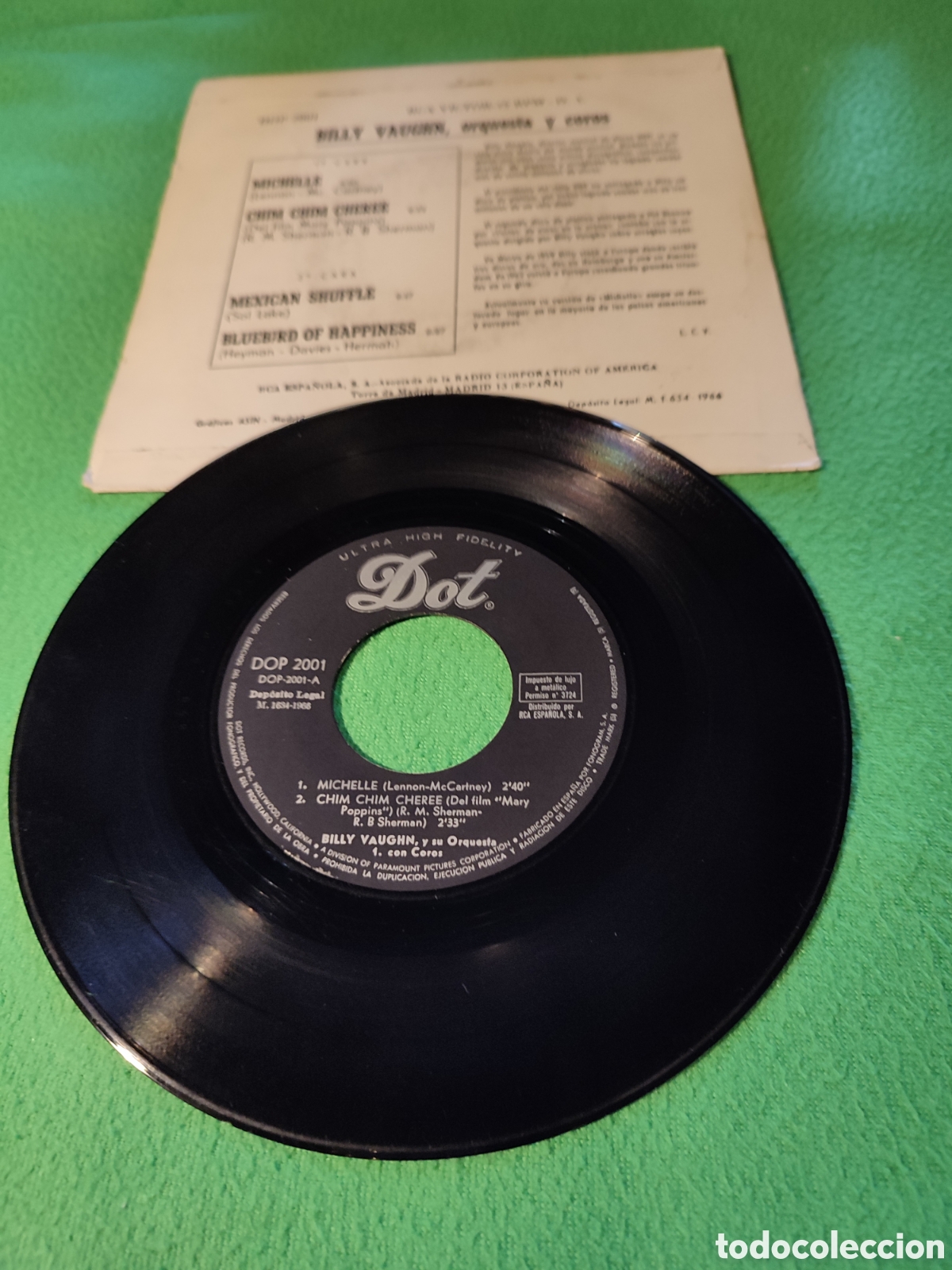 Discos de vinilo: Billy Vaughn - Michelle + 3 - Foto 2