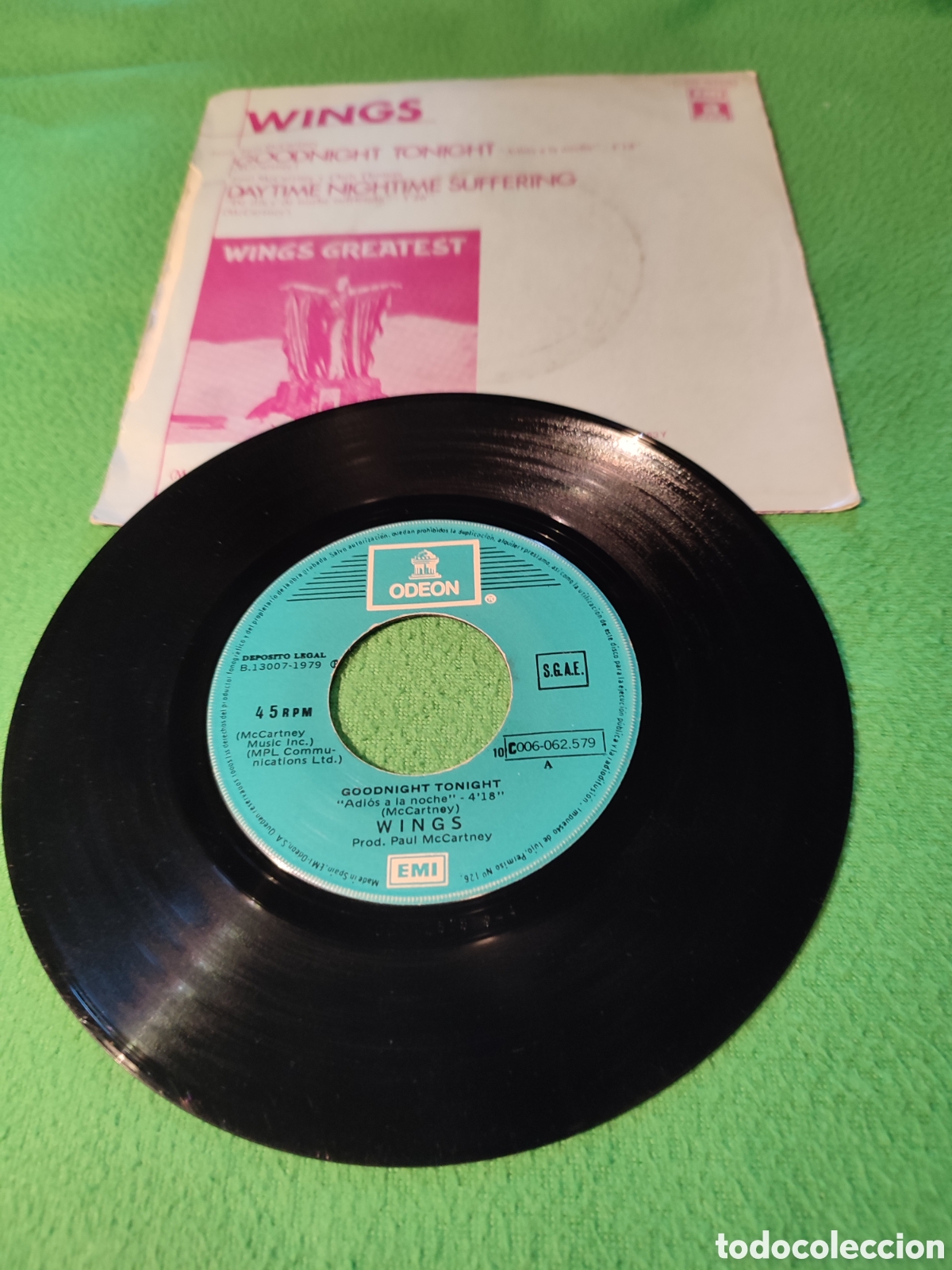 Discos de vinilo: Wings - Goodnight Tonight - Foto 2
