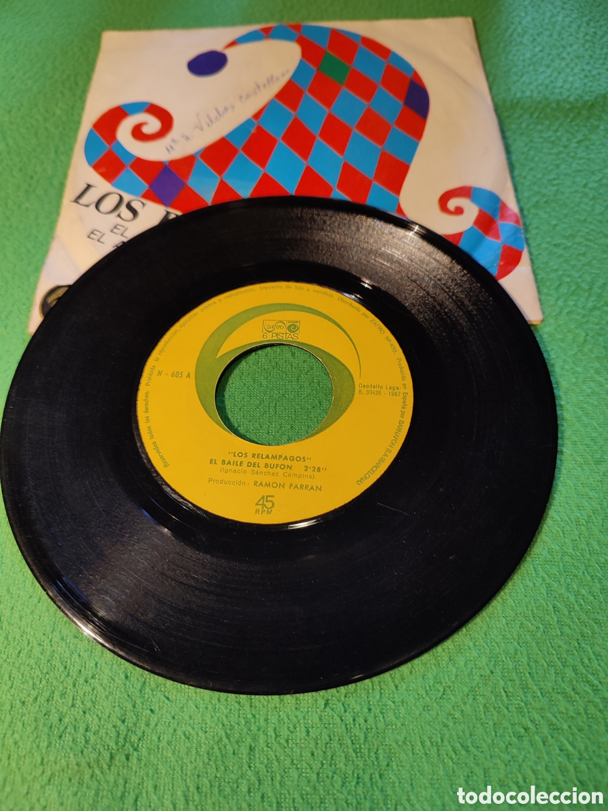 Discos de vinilo: Los Rel&aacute;mpagos - El baile del buf&oacute;n - Foto 2