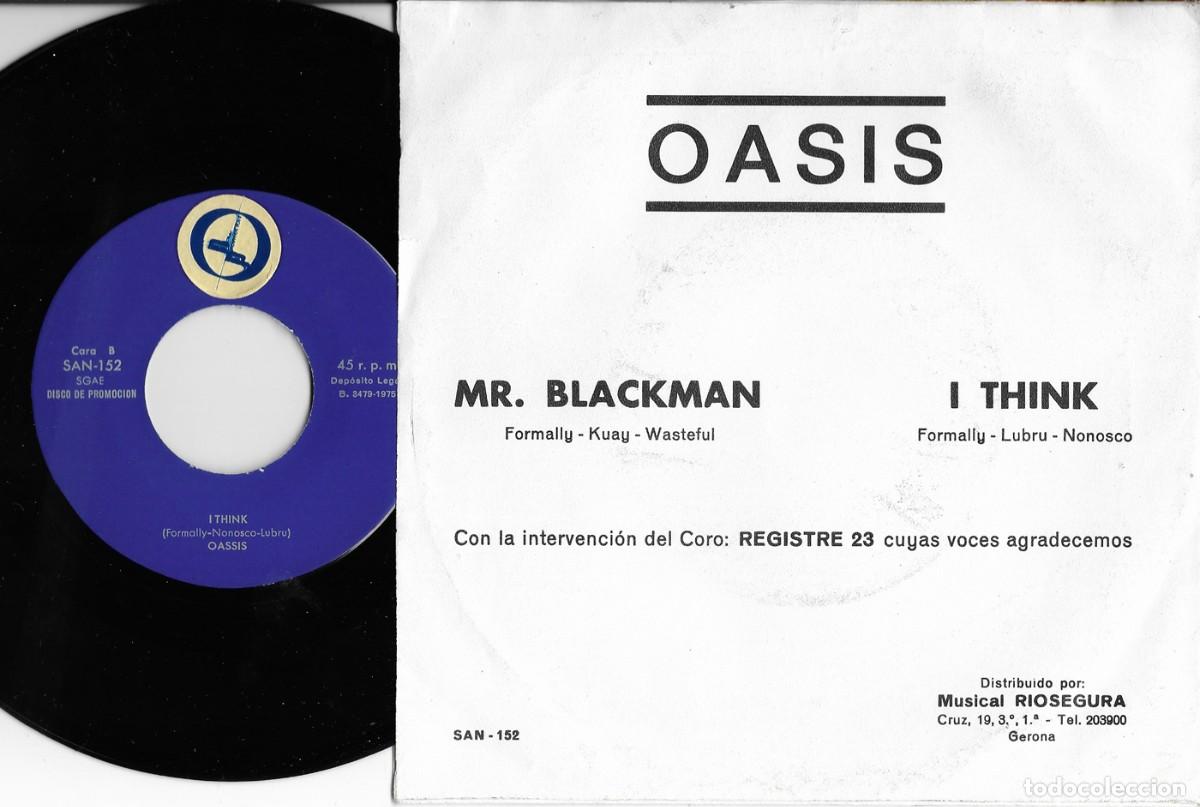 Discos de vinilo: OASIS SINGLE MR. BLACKMAN + 1 PROMOCIONAL EX - Foto 2
