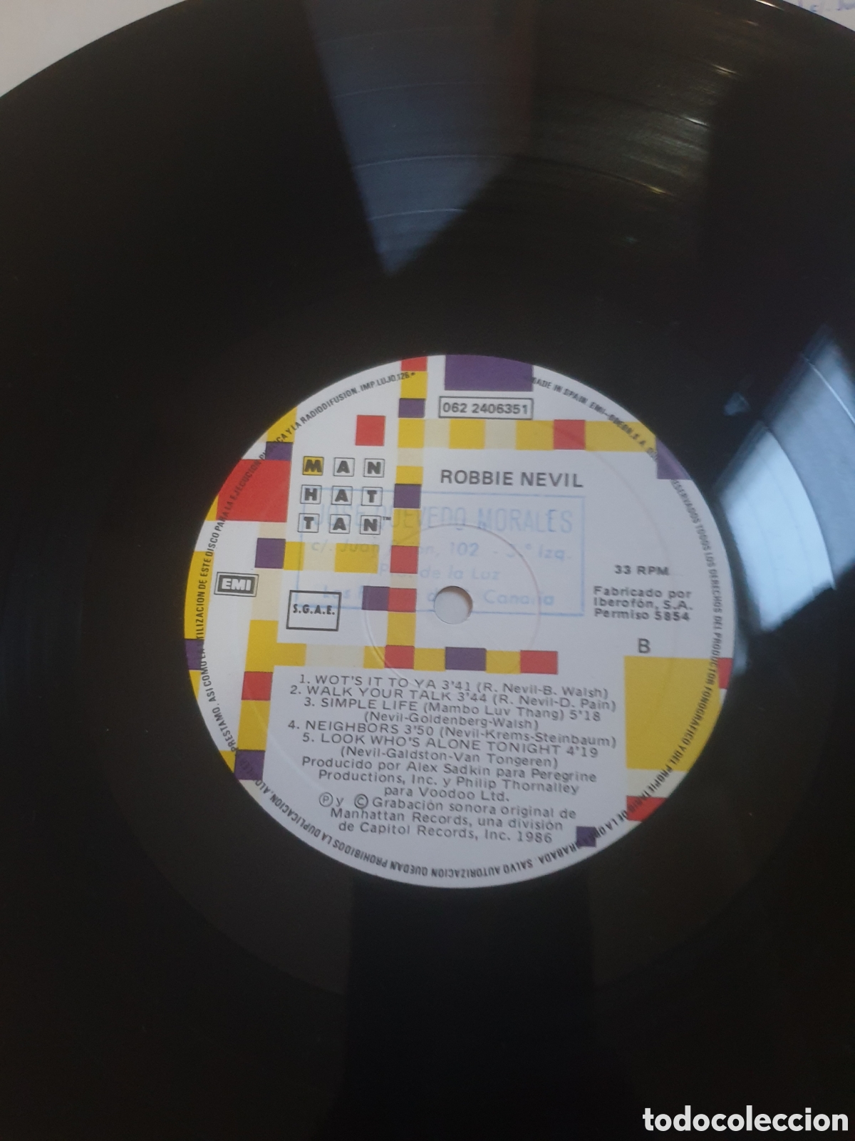 Discos de vinilo: Robbie Nevil - Robbie Nevil - Foto 3