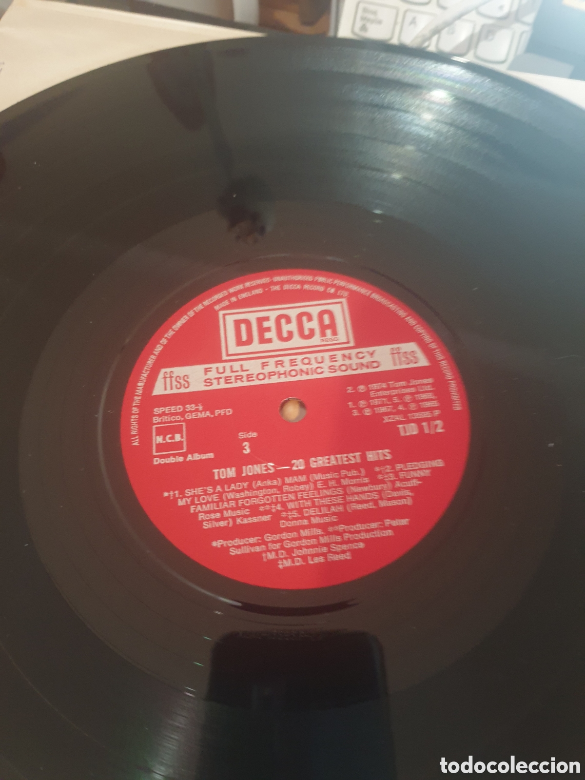 Discos de vinilo: Tom jones - 20 greatest hits. Doble lp - Foto 3