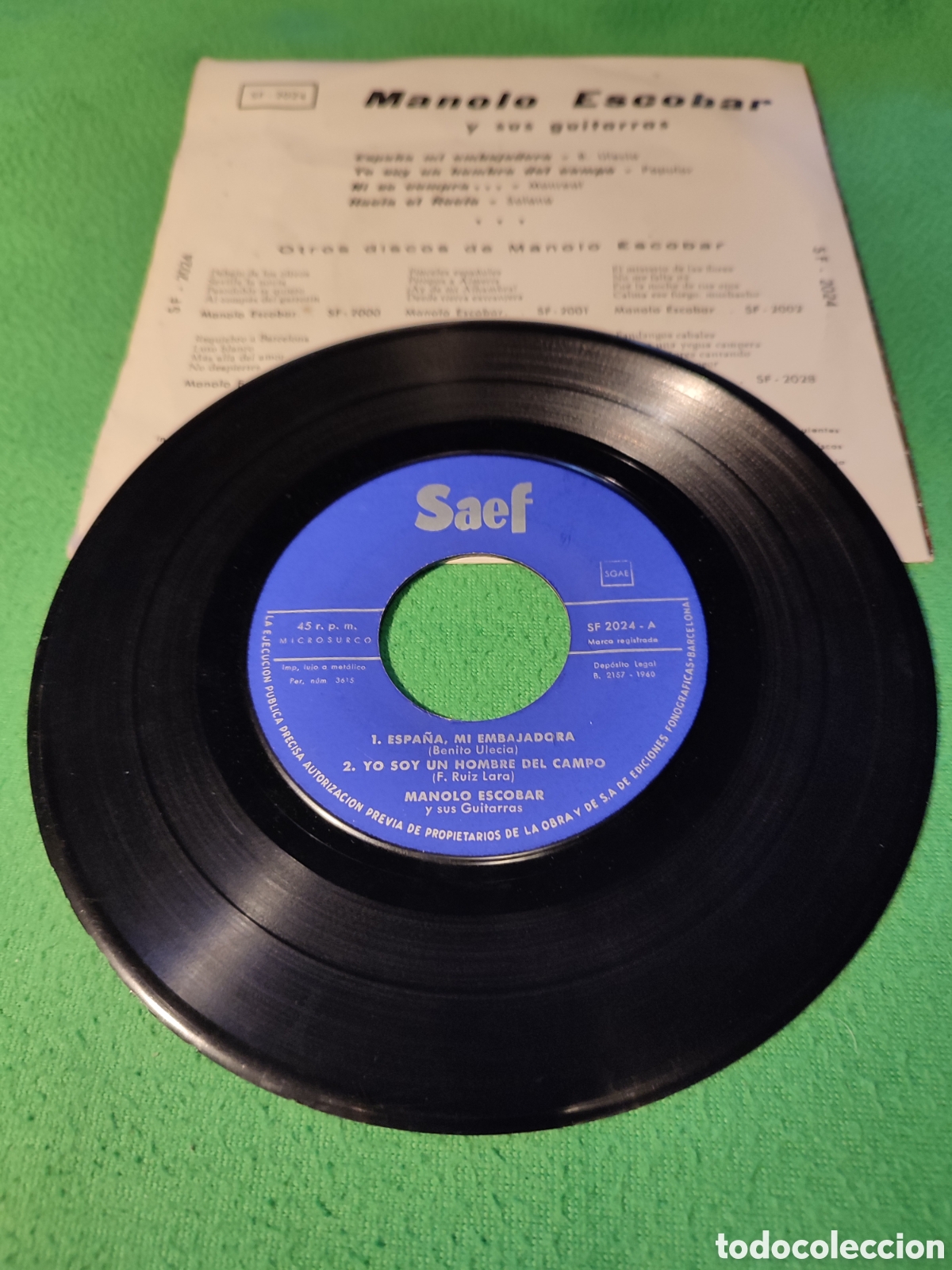 Discos de vinilo: Manolo Escobar - Ni se compra + 3 - Foto 2