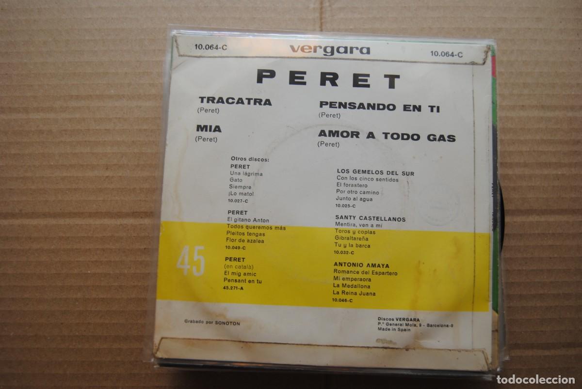 Discos de vinilo: peret. tracatra + 3. vergara ep - Foto 2