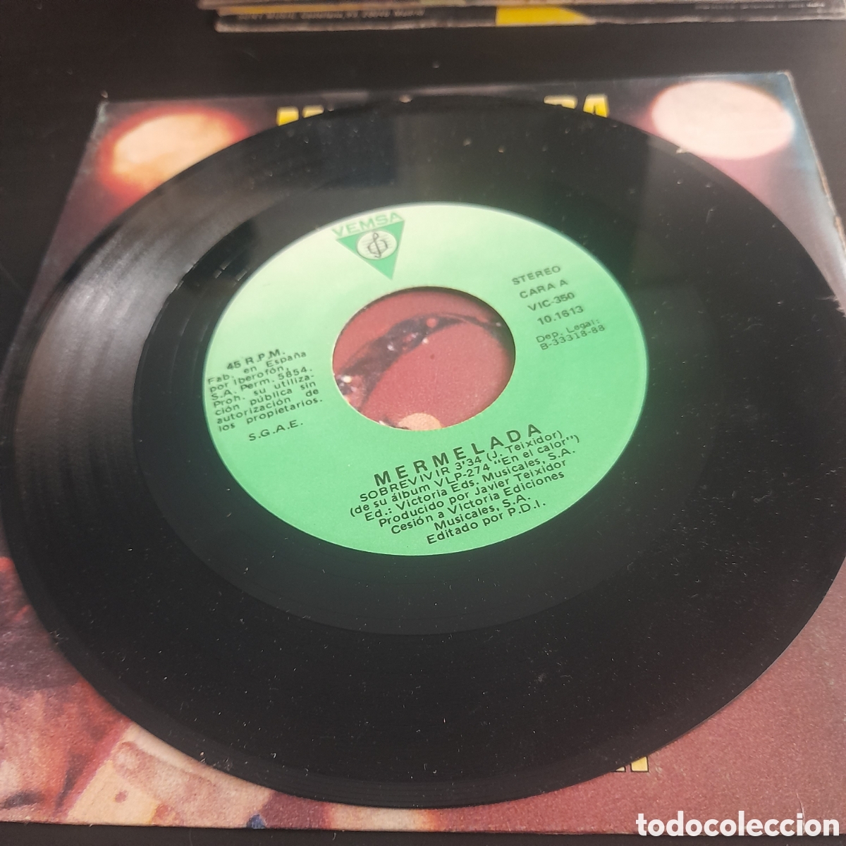 Discos de vinilo: Mermelada &ndash; Sobrevivir. Vinilo, 7&rdquo;, Single 1988 - Foto 3