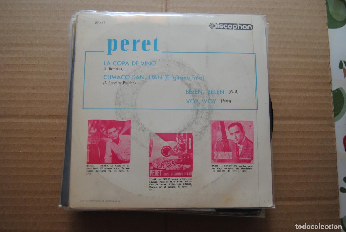 Discos de vinilo: peret. la copa de vino +3 discophon 1965 ep - Foto 2