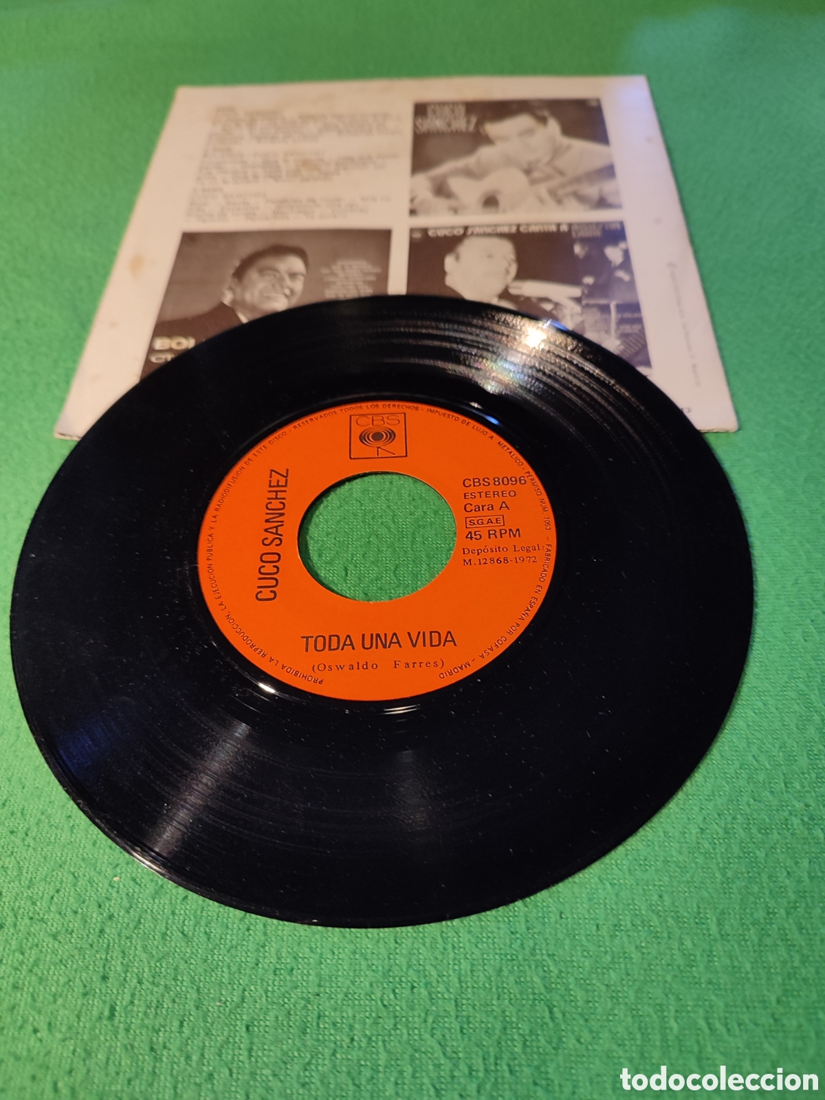 Discos de vinilo: Cuco S&aacute;nchez - Toda una vida - Foto 2