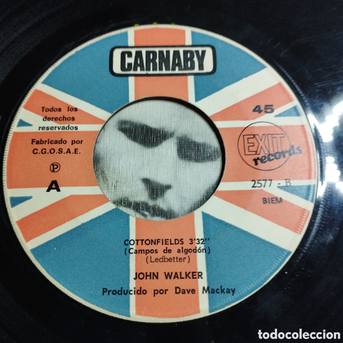 Discos de vinilo: Single 7&rdquo; This is John Walker 1970 Cottonfields + Jamie. - Foto 3