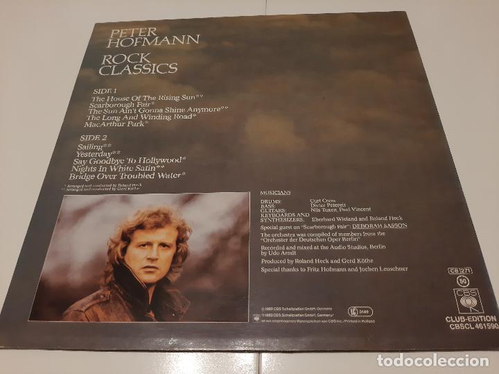 Discos de vinilo: PETER HOFMANN -ROCK CLASSICS- (1982) LP DISCO VINILO - Foto 2