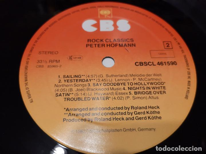 Discos de vinilo: PETER HOFMANN -ROCK CLASSICS- (1982) LP DISCO VINILO - Foto 8