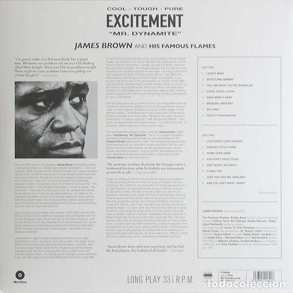 Discos de vinilo: James Brown - Excitement - Mr. Dynamite - Foto 2