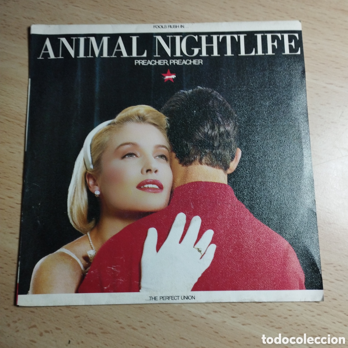 Discos de vinil: Single 7&rdquo; Animal Nightlife 1985 Preacher, Preacher + The perfect uni&oacute;n.