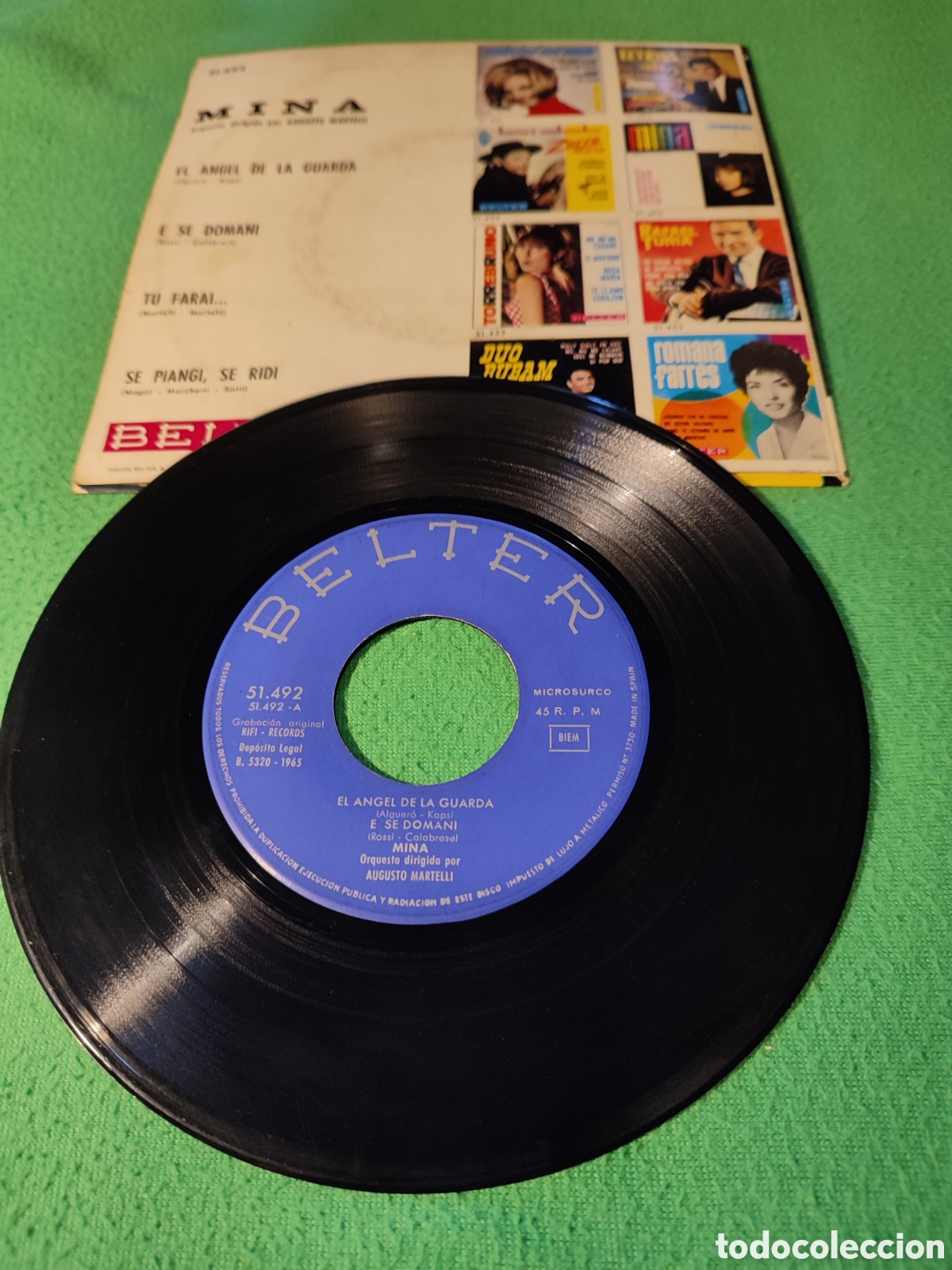 Discos de vinilo: Mina - El &aacute;ngel de la guarda+ 3 - Foto 2