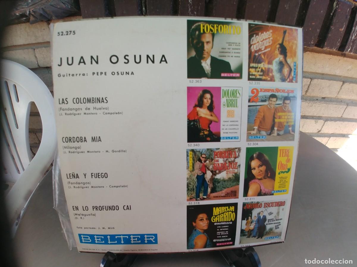 Discos de vinilo: JUAN OSUNA-EP LAS COLOMBINAS +3 - Foto 2