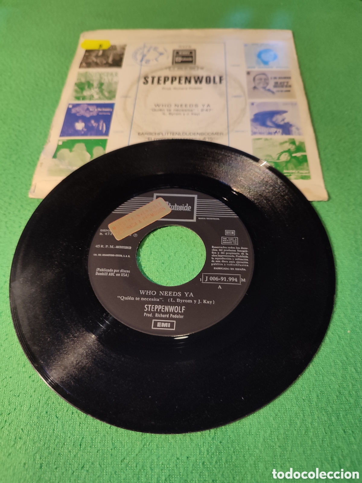 Discos de vinilo: Steppenwolf - Who needs ya - Foto 2