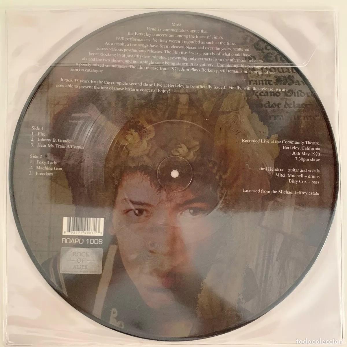 Discos de vinilo: Jimi Hendrix - Live At Berkeley Vol.1 - Foto 2