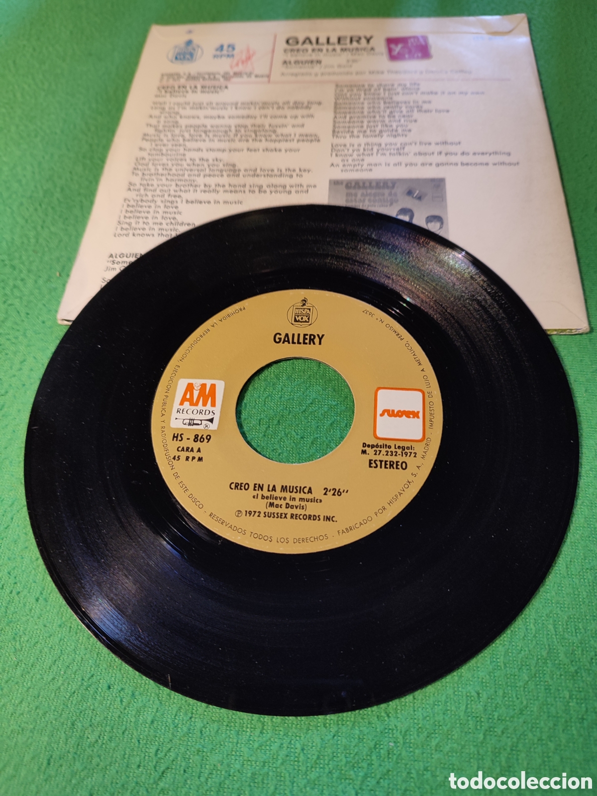 Discos de vinilo: Gallery - Creo en la m&uacute;sica - Foto 2