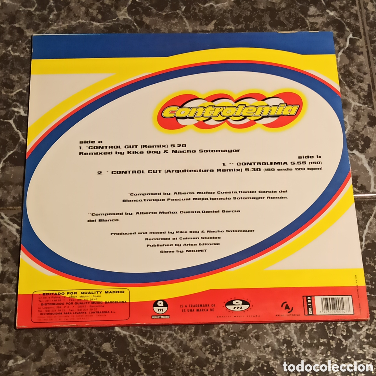 Discos de vinilo: A.D. Control - Controlemia (12&rdquo;) - Foto 2