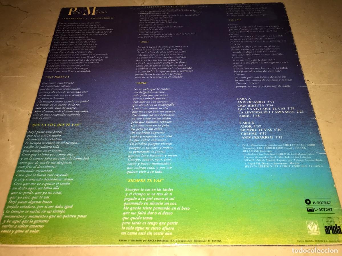 Discos de vinilo: PABLO MILANES-ANIVERSARIO - Foto 2