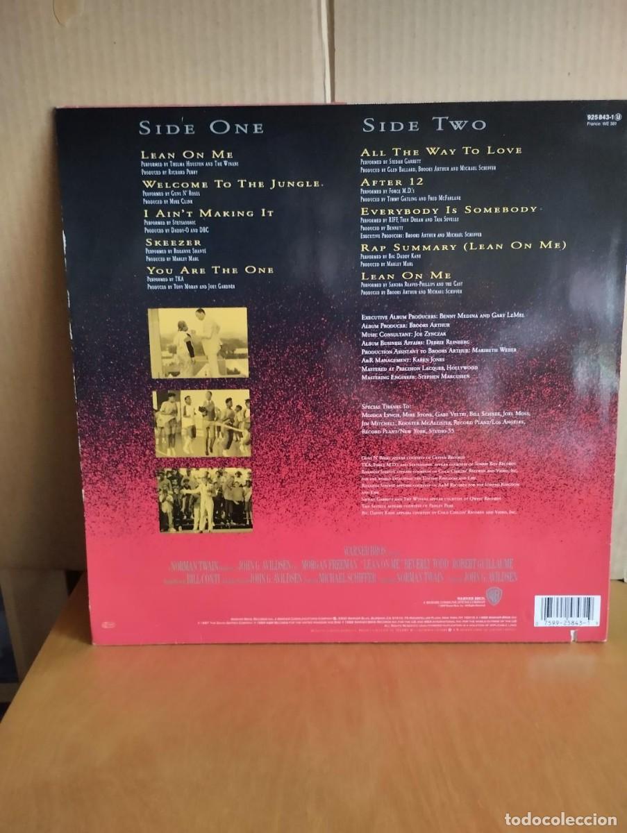 Discos de vinilo: B.S.O. ---- LEAN ON ME - Foto 2